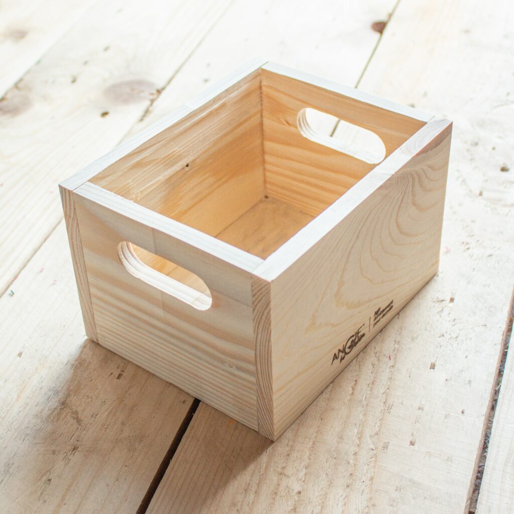 3 Caissettes En Bois Grillagé – 21,5 X 8 X 12 Cm, Pour Rangement Ou Déco DIY