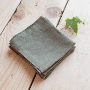 Mouchoirs lavables en lin français