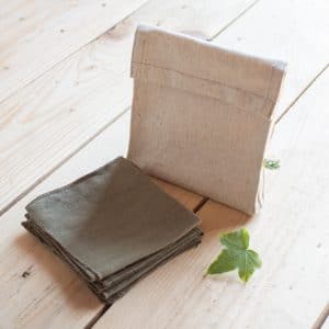 Une pochette pour transporter ses mouchoirs lavables