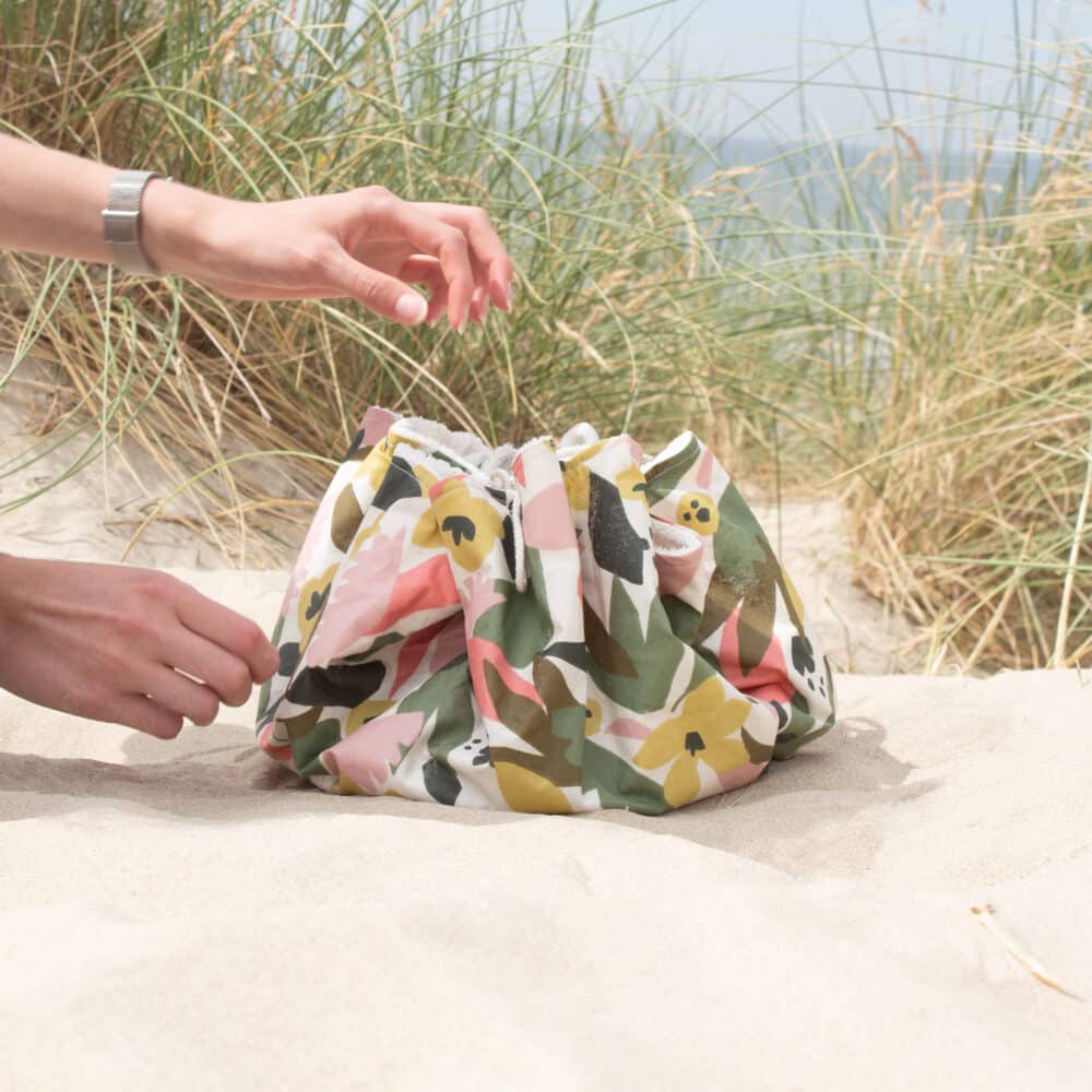 Sac De Plage Avon Liiv Botanicals - Tissé Bambou, Vert Clair, Neuf Avec étiquettes