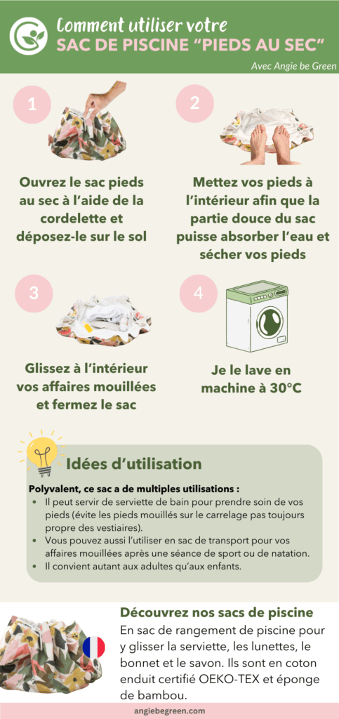 Comment utiliser votre sac de piscine "Pieds au sec" ?