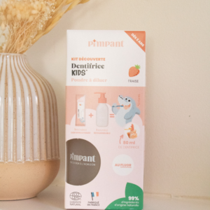 Flacon en verre et recharge dentifrice enfant