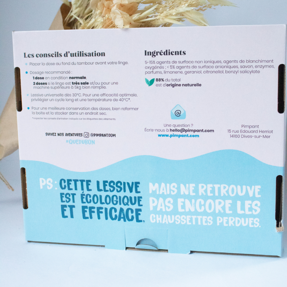 Dosettes de lessive Pimpant solution de lavage écologique