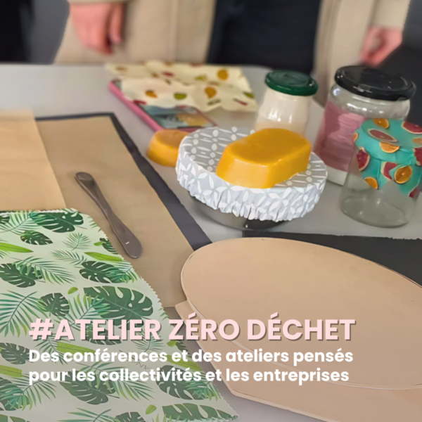 Atelier zéro déchet et conférence écologique Angie be Green pour les professionnels et les collectivités